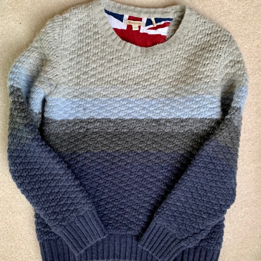 100% wool Barbour sweater